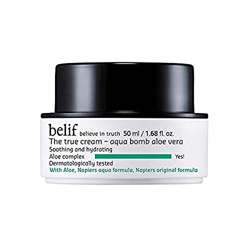 Belif | Belif the True Cream Aqua Bomb Aloe Vera | Moisturizer for Combination to Oily Skin | Face Cream, Hydration, Clean Beauty, 1.68 Fl Oz