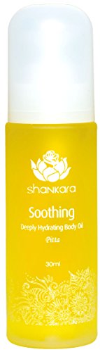 Shankara Soothing Body Oil – Cooling & Uplifting Massage Oil – Ayurvedic, Herbal Daily Moisturizer – pH Balanced, Rich in Essential Oils, Vitamins & Antioxidants – Suits All Skin Types – 30 ml